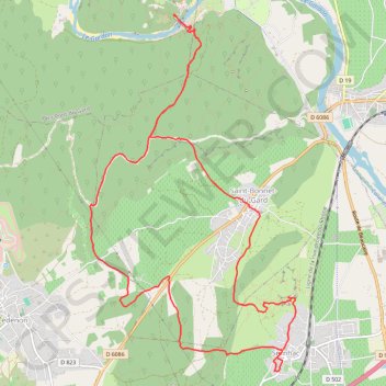 Les Tunnels de Sernhac GPS track, route, trail