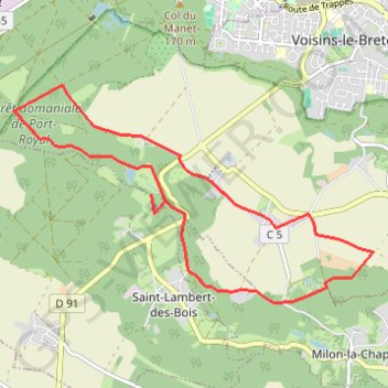 Port-Royal GPS track, route, trail