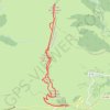 Sommet de Pouyaué depuis le col de Peyresourde GPS track, route, trail