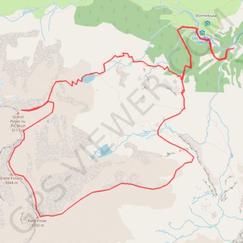 Grand Pinier ou Pic Brun GPS track, route, trail