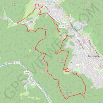 Guebwiller - Circuit du Rosstall GPS track, route, trail