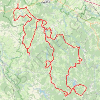 Morvan2(samedi) GPS track, route, trail