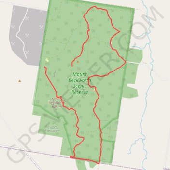 Mount Beckworth GPS track, route, trail