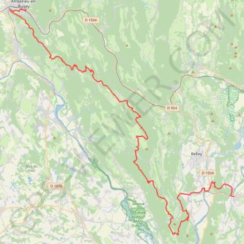 Ambérieu-en-Bugey - Yenne GPS track, route, trail