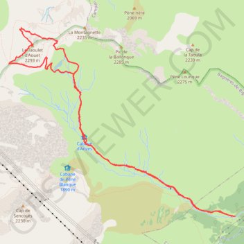 Le taoulet d'Aouet GPS track, route, trail