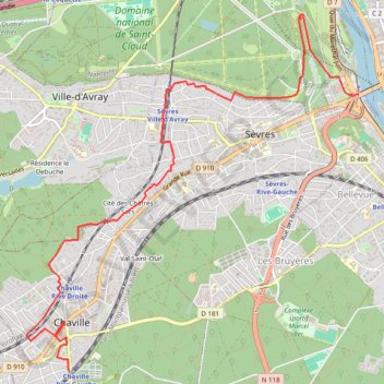 Le ru de Marivel GPS track, route, trail