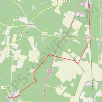 La voie de Tours (GR 655) GPS track, route, trail