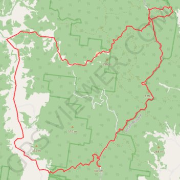Kluvers Lookout GPS track, route, trail