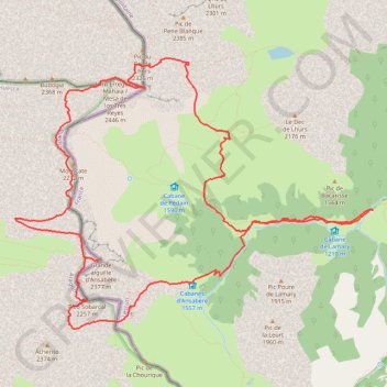 Grand tour du cirque d'Ansabère GPS track, route, trail