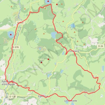 Autour de Brion GPS track, route, trail
