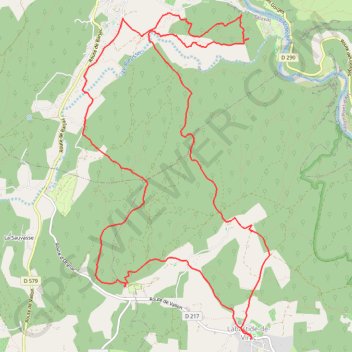 La Bastide de Virac et Goule de la Foussoubie GPS track, route, trail