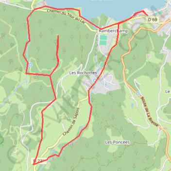 J6 - Lac saut bourrique cascad GPS track, route, trail