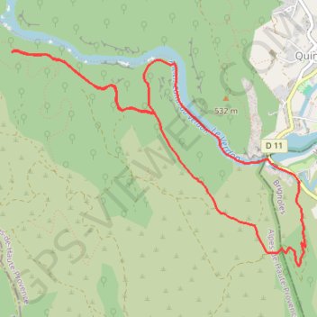 Basses Gorges du Verdon GPS track, route, trail