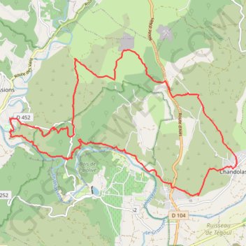 Chandolas Balcons du Chassezac GPS track, route, trail