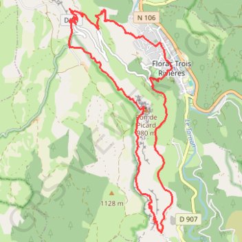 Le Sentier des Couronnes - Florac GPS track, route, trail
