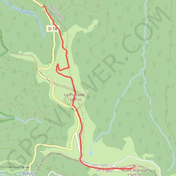 Rando au Mont Aigoual GPS track, route, trail