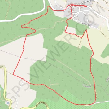 Chevannes Sud 1 GPS track, route, trail