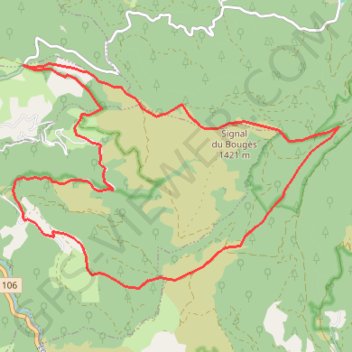 Col du sapet - mivajols GPS track, route, trail