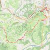 Stage 1: Figeac to Béduer — the GR 651 GPS track, route, trail