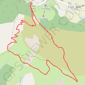 Céüsette GPS track, route, trail