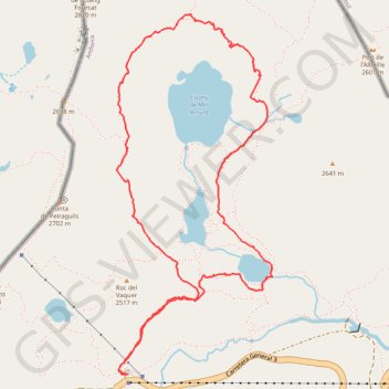 Étangs et cirque de Tristagne GPS track, route, trail