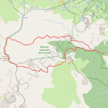 Cime de la Condamine en boucle (Écrins) GPS track, route, trail