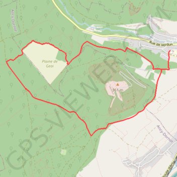 Ars-sur-Moselle,collège GPS track, route, trail