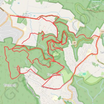 Morning MTB ride GPS track, route, trail