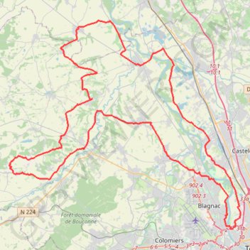 TOAC 2022 Rameaux rouge 99 kms (d+ 587m) GPS track, route, trail