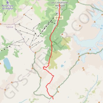Les contamines Croix du bonhomme GPS track, route, trail