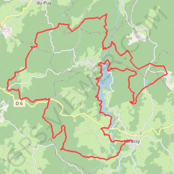 Morvan - secteur Chaumeçon - 49.7 km GPS track, route, trail