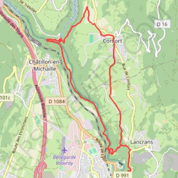 Pertes de la Valserine GPS track, route, trail
