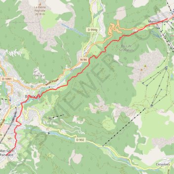 Montgenèvre-Villar-Saint-Pancrace GPS track, route, trail