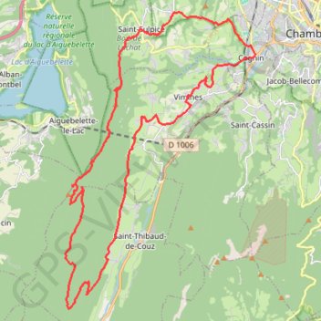 Le Mont Grêle depuis Cognin GPS track, route, trail