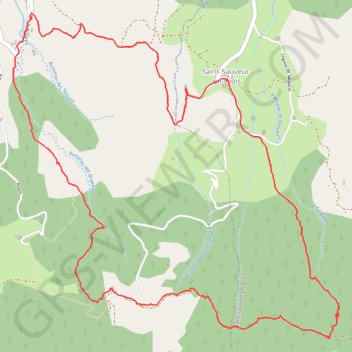 Aubenasson, Saint Sauveur, Les Mouyons GPS track, route, trail
