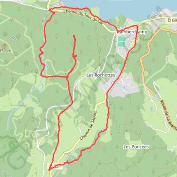 Saut de la Bourrique GPS track, route, trail