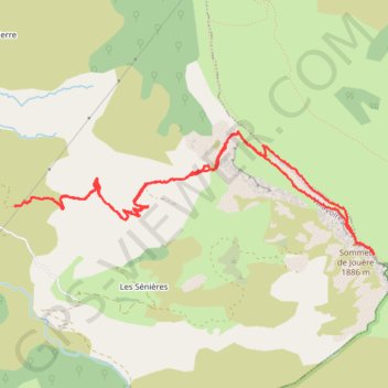 Rando Croix Saint Jean montagne de Jouère GPS track, route, trail