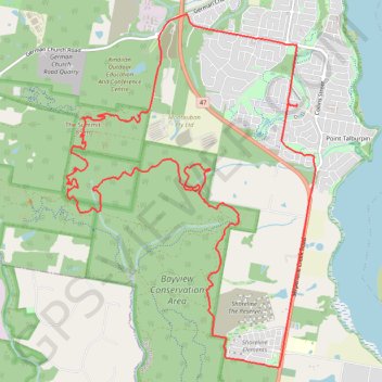 Redland - Bayview Conservation Area GPS track, route, trail