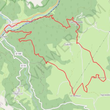 Le Mont Journal GPS track, route, trail