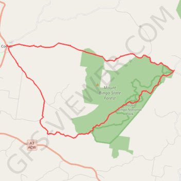 Cooyar - Mount Binga GPS track, route, trail