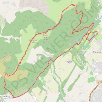 Cuchon de Charance GPS track, route, trail