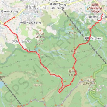 甲龍右 清潭 GPS track, route, trail