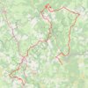 Tour du Gévaudan. De Aumont-Aubrac à Sainte Eulalie (Lozère) GPS track, route, trail