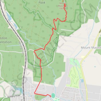 Mount Macedon GPS track, route, trail