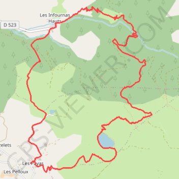 RSPG Boucle les Payas Soubeyrane GPS track, route, trail