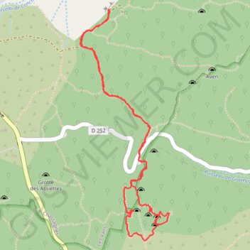 Vierge du Bois de Païolive - Ermitage Saint Eugène GPS track, route, trail
