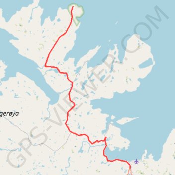 001: Nordkapp – Honningsvag (Developed) GPS track, route, trail