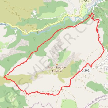 Le Tour de la Montagne de Roubion GPS track, route, trail