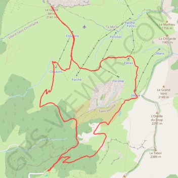 Grand Serre GPS track, route, trail