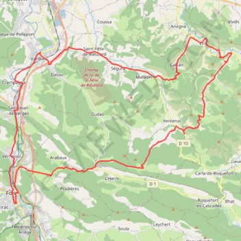 Col de Calzan et rencontre équestre GPS track, route, trail